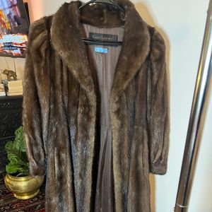 Vintage Yves Saint Laurent Mink Full Length Coat (Size S-M) By SAKS-JANDEL CHEVY